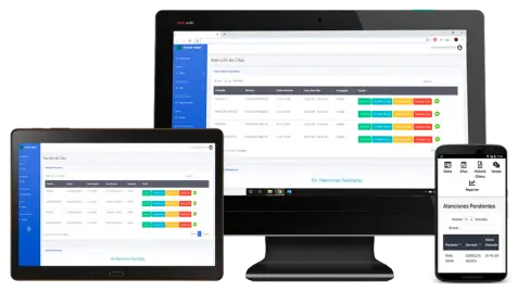 Utiliza el software desde tu móvil, tableta o computadora en cualquier lugar.